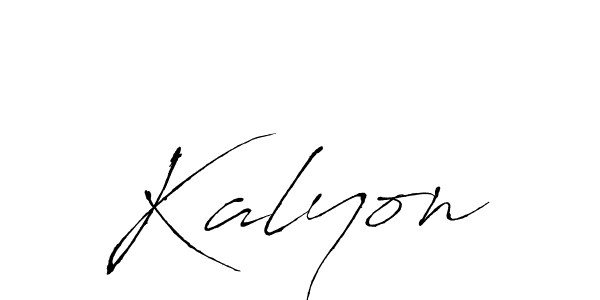 Kalyon stylish signature style. Best Handwritten Sign (Antro_Vectra) for my name. Handwritten Signature Collection Ideas for my name Kalyon. Kalyon signature style 6 images and pictures png