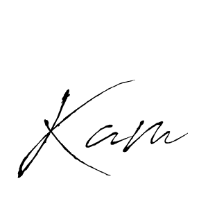 Antro_Vectra is a professional signature style that is perfect for those who want to add a touch of class to their signature. It is also a great choice for those who want to make their signature more unique. Get Kam name to fancy signature for free. Kam signature style 6 images and pictures png