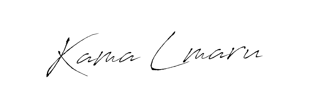 Create a beautiful signature design for name Kama Lmaru. With this signature (Antro_Vectra) fonts, you can make a handwritten signature for free. Kama Lmaru signature style 6 images and pictures png