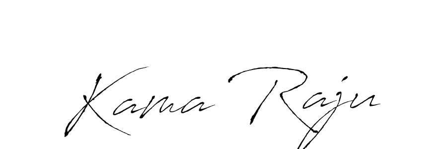 You should practise on your own different ways (Antro_Vectra) to write your name (Kama Raju) in signature. don't let someone else do it for you. Kama Raju signature style 6 images and pictures png