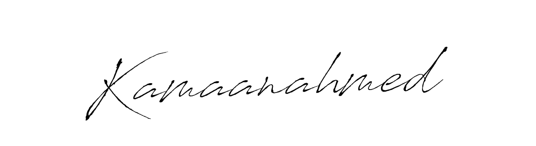 Design your own signature with our free online signature maker. With this signature software, you can create a handwritten (Antro_Vectra) signature for name Kamaanahmed. Kamaanahmed signature style 6 images and pictures png