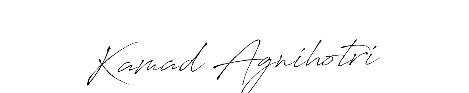 Make a beautiful signature design for name Kamad Agnihotri. Use this online signature maker to create a handwritten signature for free. Kamad Agnihotri signature style 6 images and pictures png