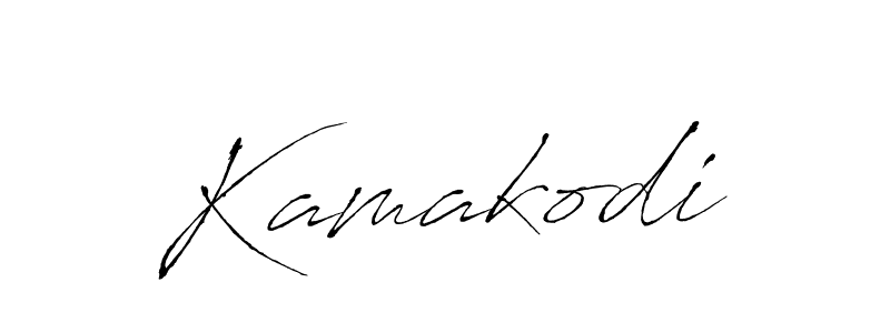 How to make Kamakodi signature? Antro_Vectra is a professional autograph style. Create handwritten signature for Kamakodi name. Kamakodi signature style 6 images and pictures png