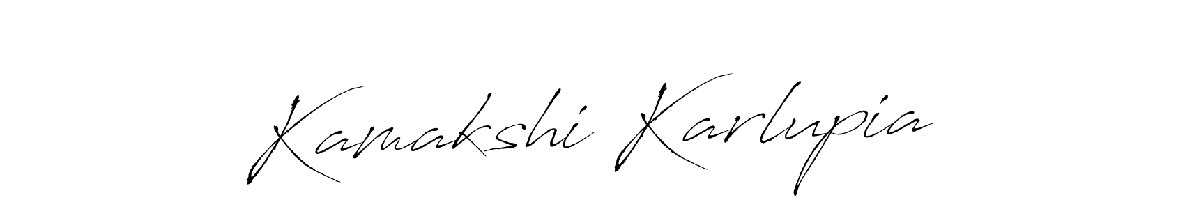 Design your own signature with our free online signature maker. With this signature software, you can create a handwritten (Antro_Vectra) signature for name Kamakshi Karlupia. Kamakshi Karlupia signature style 6 images and pictures png