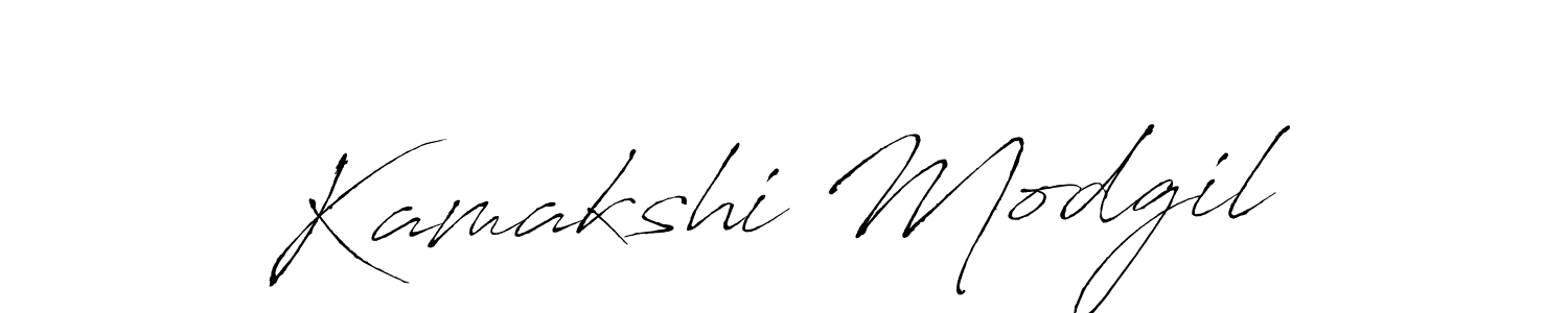 Create a beautiful signature design for name Kamakshi Modgil. With this signature (Antro_Vectra) fonts, you can make a handwritten signature for free. Kamakshi Modgil signature style 6 images and pictures png