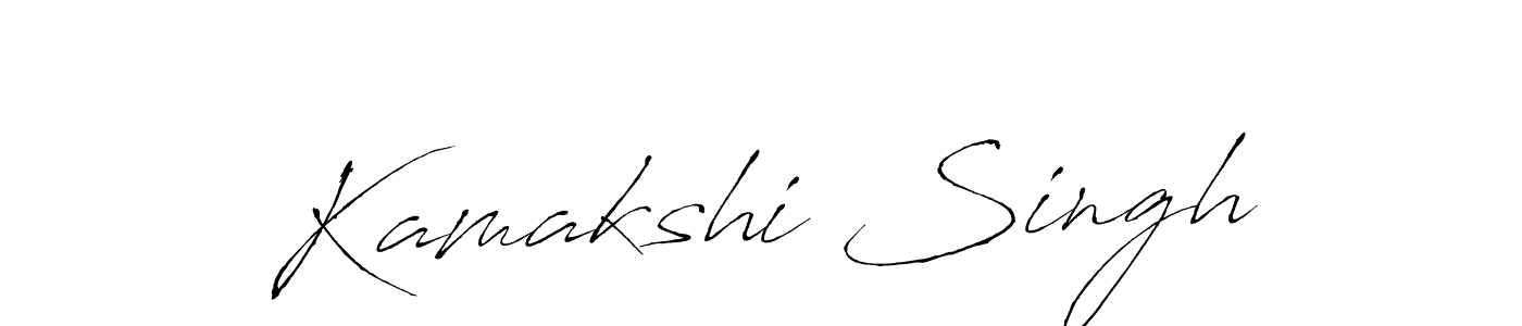 How to make Kamakshi Singh signature? Antro_Vectra is a professional autograph style. Create handwritten signature for Kamakshi Singh name. Kamakshi Singh signature style 6 images and pictures png