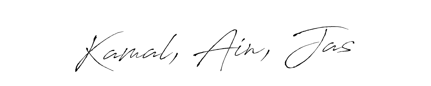 Also You can easily find your signature by using the search form. We will create Kamal, Ain, Jas name handwritten signature images for you free of cost using Antro_Vectra sign style. Kamal, Ain, Jas signature style 6 images and pictures png