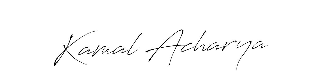 Similarly Antro_Vectra is the best handwritten signature design. Signature creator online .You can use it as an online autograph creator for name Kamal Acharya. Kamal Acharya signature style 6 images and pictures png