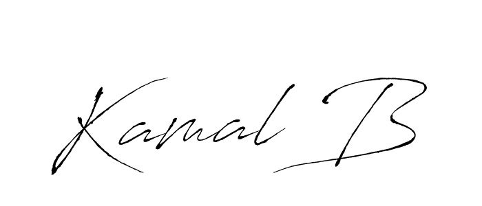 Design your own signature with our free online signature maker. With this signature software, you can create a handwritten (Antro_Vectra) signature for name Kamal B. Kamal B signature style 6 images and pictures png