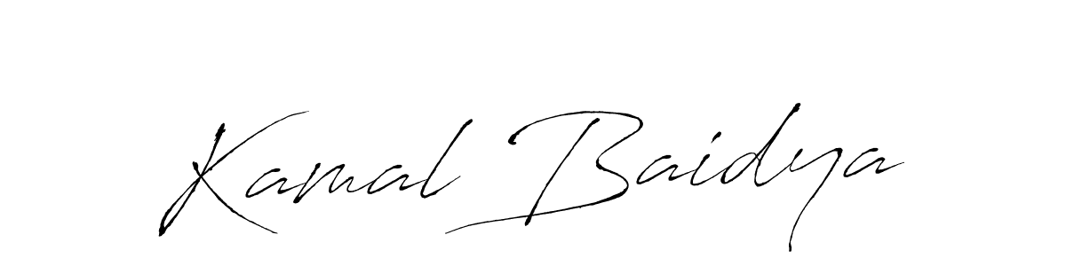 Kamal Baidya stylish signature style. Best Handwritten Sign (Antro_Vectra) for my name. Handwritten Signature Collection Ideas for my name Kamal Baidya. Kamal Baidya signature style 6 images and pictures png