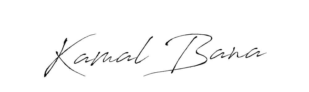 How to make Kamal Bana name signature. Use Antro_Vectra style for creating short signs online. This is the latest handwritten sign. Kamal Bana signature style 6 images and pictures png