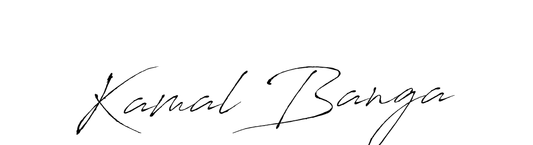 Also we have Kamal Banga name is the best signature style. Create professional handwritten signature collection using Antro_Vectra autograph style. Kamal Banga signature style 6 images and pictures png