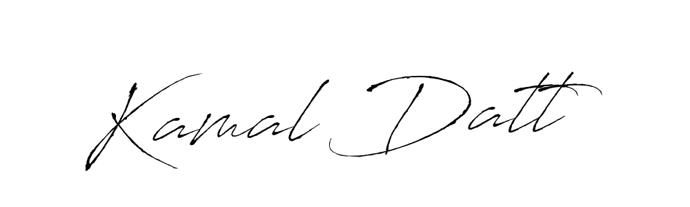 Kamal Datt stylish signature style. Best Handwritten Sign (Antro_Vectra) for my name. Handwritten Signature Collection Ideas for my name Kamal Datt. Kamal Datt signature style 6 images and pictures png