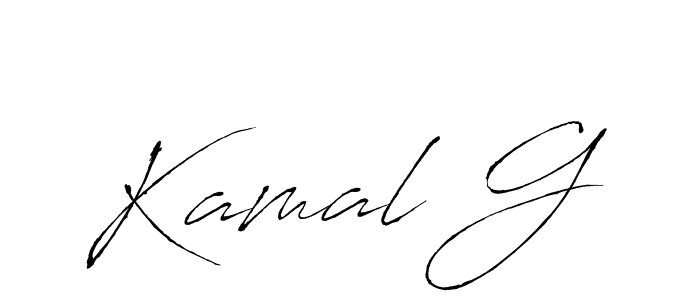 Create a beautiful signature design for name Kamal G. With this signature (Antro_Vectra) fonts, you can make a handwritten signature for free. Kamal G signature style 6 images and pictures png