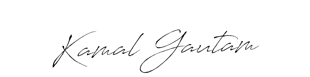 Also we have Kamal Gautam name is the best signature style. Create professional handwritten signature collection using Antro_Vectra autograph style. Kamal Gautam signature style 6 images and pictures png