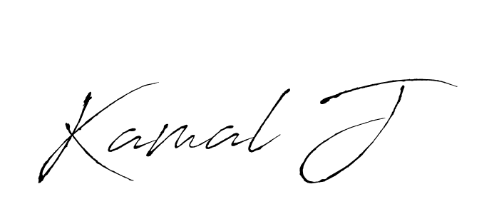 Design your own signature with our free online signature maker. With this signature software, you can create a handwritten (Antro_Vectra) signature for name Kamal J. Kamal J signature style 6 images and pictures png