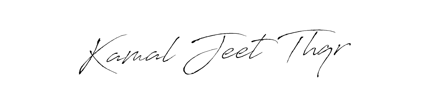 Make a beautiful signature design for name Kamal Jeet Thqr. With this signature (Antro_Vectra) style, you can create a handwritten signature for free. Kamal Jeet Thqr signature style 6 images and pictures png