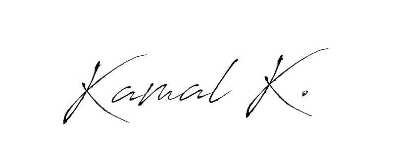 Design your own signature with our free online signature maker. With this signature software, you can create a handwritten (Antro_Vectra) signature for name Kamal K.. Kamal K. signature style 6 images and pictures png