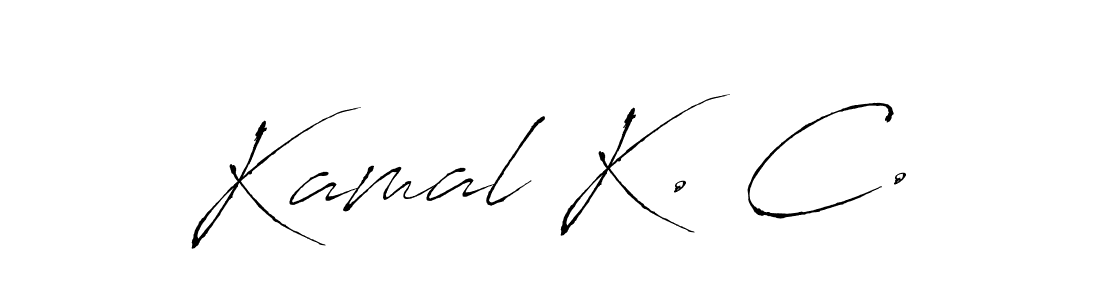 Make a beautiful signature design for name Kamal K. C.. With this signature (Antro_Vectra) style, you can create a handwritten signature for free. Kamal K. C. signature style 6 images and pictures png