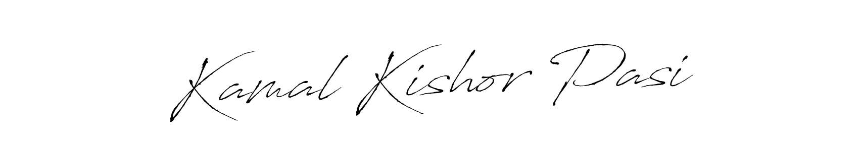 The best way (Antro_Vectra) to make a short signature is to pick only two or three words in your name. The name Kamal Kishor Pasi include a total of six letters. For converting this name. Kamal Kishor Pasi signature style 6 images and pictures png