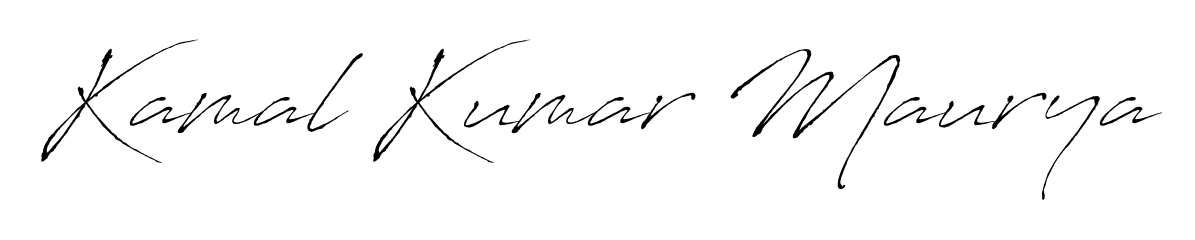 Antro_Vectra is a professional signature style that is perfect for those who want to add a touch of class to their signature. Get Kamal Kumar Maurya name fancy signature for free. Kamal Kumar Maurya signature style 6 images and pictures png