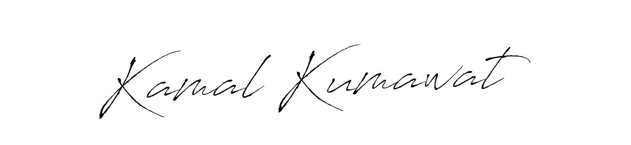 How to make Kamal Kumawat name signature. Use Antro_Vectra style for creating short signs online. This is the latest handwritten sign. Kamal Kumawat signature style 6 images and pictures png