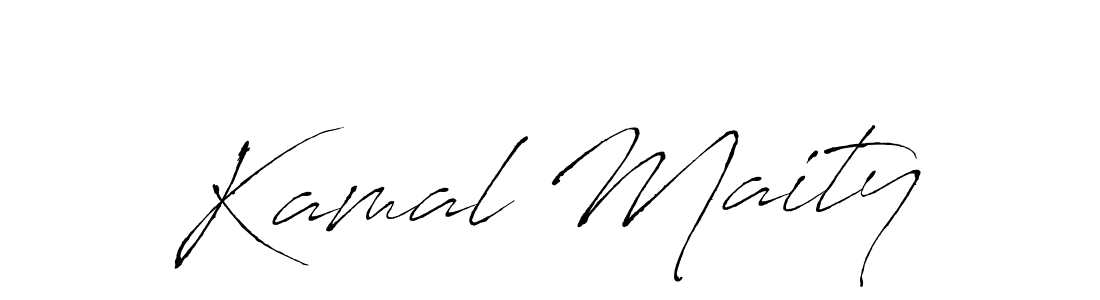 How to make Kamal Maity name signature. Use Antro_Vectra style for creating short signs online. This is the latest handwritten sign. Kamal Maity signature style 6 images and pictures png