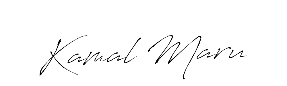 Use a signature maker to create a handwritten signature online. With this signature software, you can design (Antro_Vectra) your own signature for name Kamal Maru. Kamal Maru signature style 6 images and pictures png