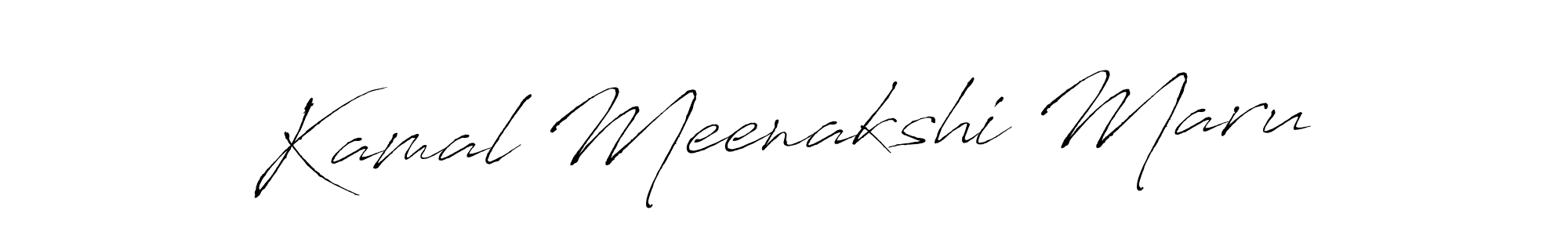 The best way (Antro_Vectra) to make a short signature is to pick only two or three words in your name. The name Kamal Meenakshi Maru include a total of six letters. For converting this name. Kamal Meenakshi Maru signature style 6 images and pictures png