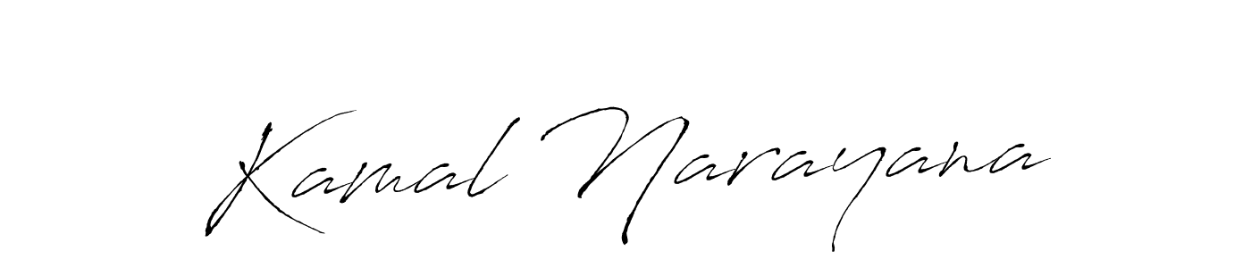 Use a signature maker to create a handwritten signature online. With this signature software, you can design (Antro_Vectra) your own signature for name Kamal Narayana. Kamal Narayana signature style 6 images and pictures png