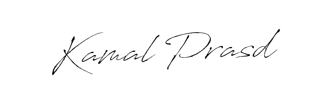 Create a beautiful signature design for name Kamal Prasd. With this signature (Antro_Vectra) fonts, you can make a handwritten signature for free. Kamal Prasd signature style 6 images and pictures png