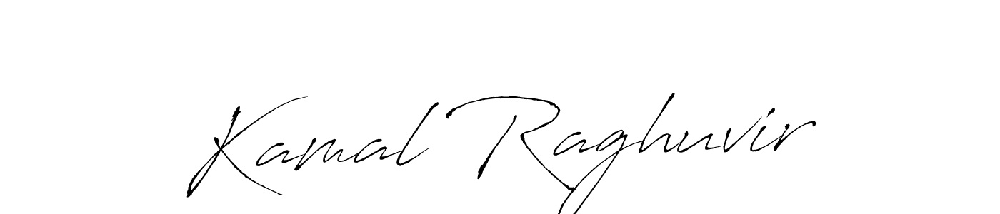 How to make Kamal Raghuvir name signature. Use Antro_Vectra style for creating short signs online. This is the latest handwritten sign. Kamal Raghuvir signature style 6 images and pictures png