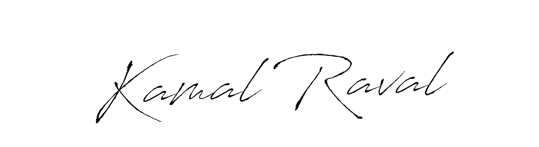 Make a beautiful signature design for name Kamal Raval. With this signature (Antro_Vectra) style, you can create a handwritten signature for free. Kamal Raval signature style 6 images and pictures png