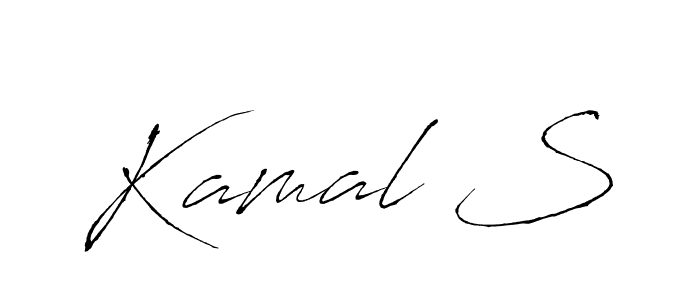 Design your own signature with our free online signature maker. With this signature software, you can create a handwritten (Antro_Vectra) signature for name Kamal S. Kamal S signature style 6 images and pictures png