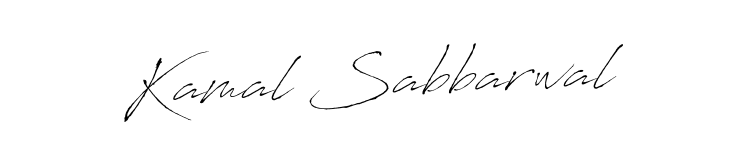 Create a beautiful signature design for name Kamal Sabbarwal. With this signature (Antro_Vectra) fonts, you can make a handwritten signature for free. Kamal Sabbarwal signature style 6 images and pictures png
