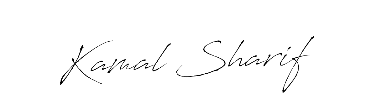 The best way (Antro_Vectra) to make a short signature is to pick only two or three words in your name. The name Kamal Sharif include a total of six letters. For converting this name. Kamal Sharif signature style 6 images and pictures png