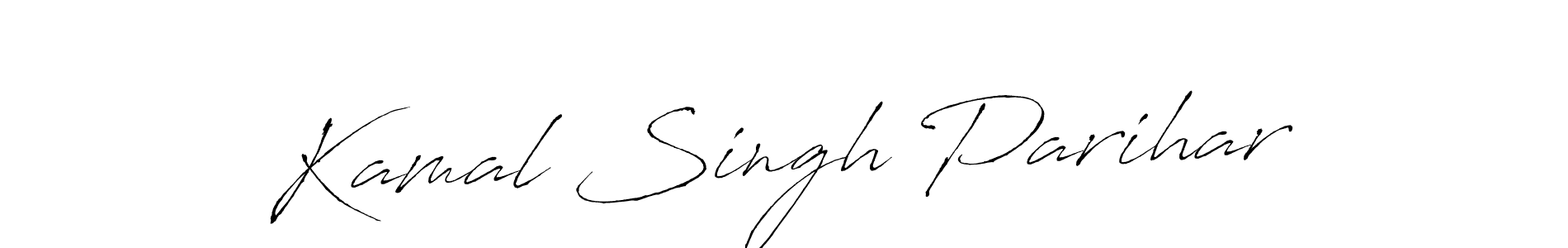 How to make Kamal Singh Parihar name signature. Use Antro_Vectra style for creating short signs online. This is the latest handwritten sign. Kamal Singh Parihar signature style 6 images and pictures png