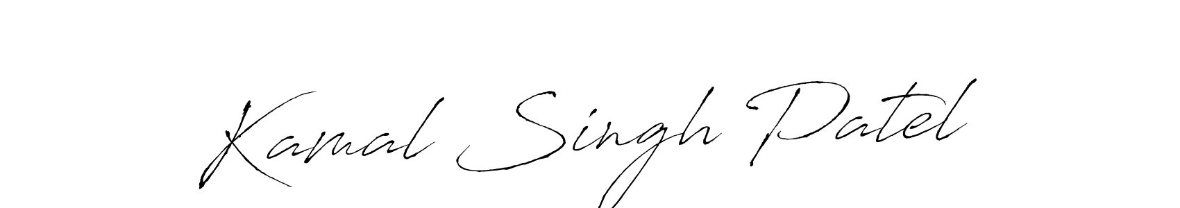 Create a beautiful signature design for name Kamal Singh Patel. With this signature (Antro_Vectra) fonts, you can make a handwritten signature for free. Kamal Singh Patel signature style 6 images and pictures png