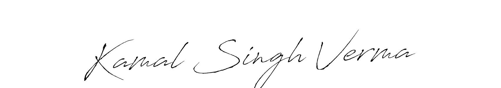 Kamal Singh Verma stylish signature style. Best Handwritten Sign (Antro_Vectra) for my name. Handwritten Signature Collection Ideas for my name Kamal Singh Verma. Kamal Singh Verma signature style 6 images and pictures png