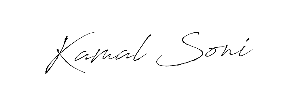 Use a signature maker to create a handwritten signature online. With this signature software, you can design (Antro_Vectra) your own signature for name Kamal Soni. Kamal Soni signature style 6 images and pictures png