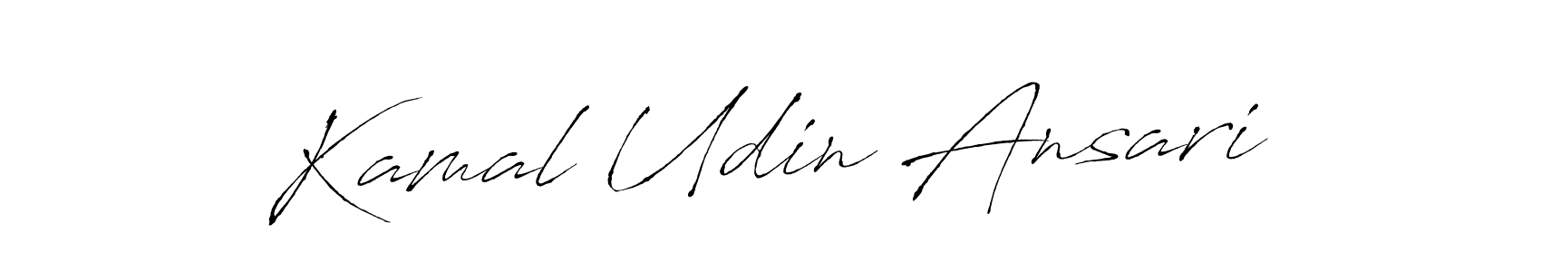 Kamal Udin Ansari stylish signature style. Best Handwritten Sign (Antro_Vectra) for my name. Handwritten Signature Collection Ideas for my name Kamal Udin Ansari. Kamal Udin Ansari signature style 6 images and pictures png