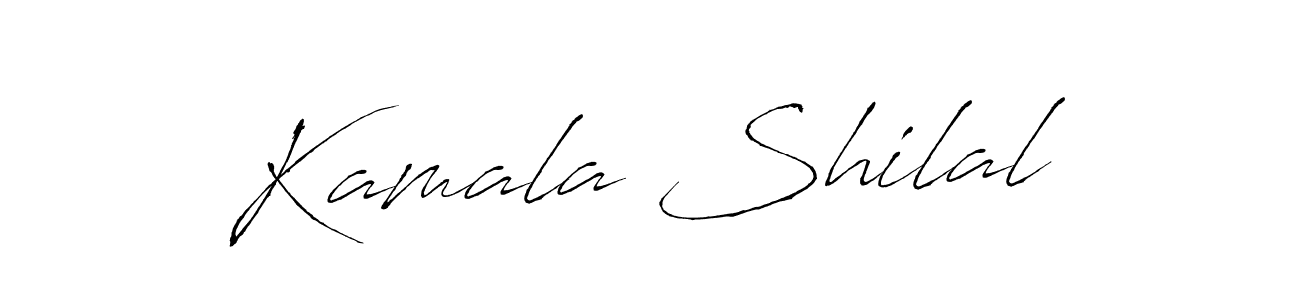 Similarly Antro_Vectra is the best handwritten signature design. Signature creator online .You can use it as an online autograph creator for name Kamala Shilal. Kamala Shilal signature style 6 images and pictures png