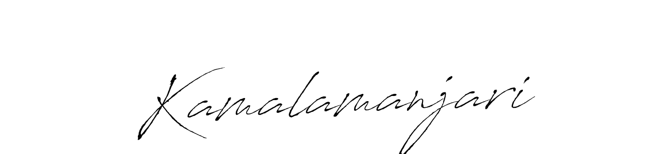 How to make Kamalamanjari signature? Antro_Vectra is a professional autograph style. Create handwritten signature for Kamalamanjari name. Kamalamanjari signature style 6 images and pictures png