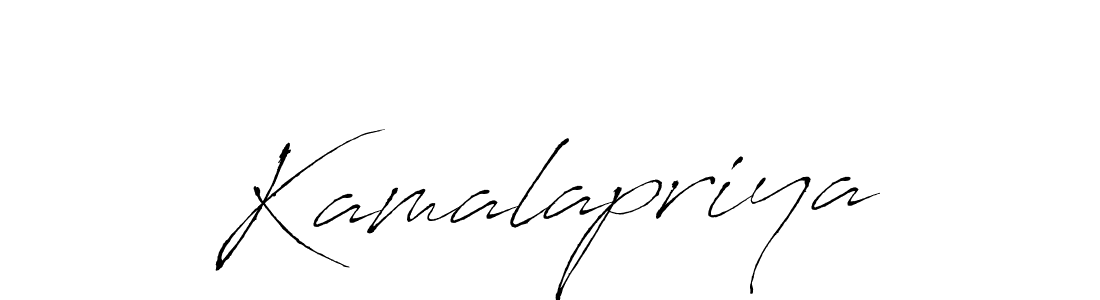 How to make Kamalapriya signature? Antro_Vectra is a professional autograph style. Create handwritten signature for Kamalapriya name. Kamalapriya signature style 6 images and pictures png