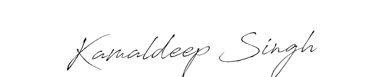 Design your own signature with our free online signature maker. With this signature software, you can create a handwritten (Antro_Vectra) signature for name Kamaldeep Singh. Kamaldeep Singh signature style 6 images and pictures png