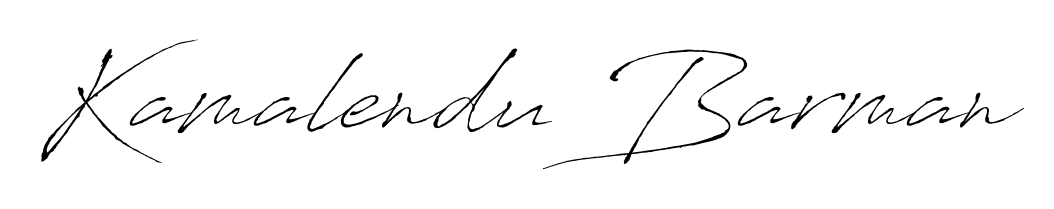 Create your official email sign-off with Kamalendu Barman name in Antro_Vectra style. Crisp, clean, and perfectly legible across all screens. Kamalendu Barman signature style 6 images and pictures png