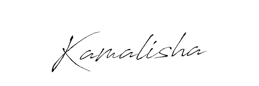 Use a signature maker to create a handwritten signature online. With this signature software, you can design (Antro_Vectra) your own signature for name Kamalisha. Kamalisha signature style 6 images and pictures png