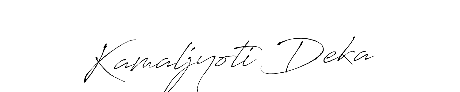 Antro_Vectra is a professional signature style that is perfect for those who want to add a touch of class to their signature. It is also a great choice for those who want to make their signature more unique. Get Kamaljyoti Deka name to fancy signature for free. Kamaljyoti Deka signature style 6 images and pictures png