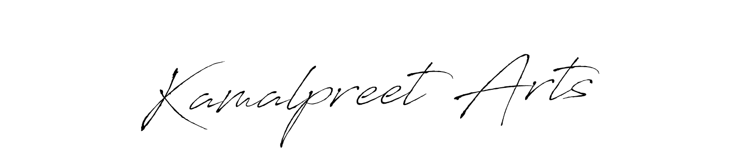 Make a beautiful signature design for name Kamalpreet Arts. With this signature (Antro_Vectra) style, you can create a handwritten signature for free. Kamalpreet Arts signature style 6 images and pictures png