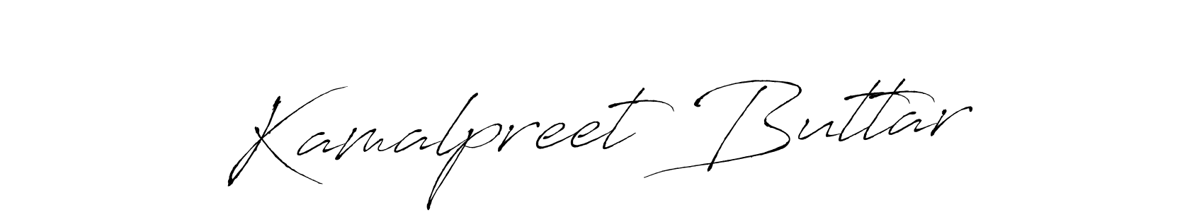 Make a beautiful signature design for name Kamalpreet Buttar. With this signature (Antro_Vectra) style, you can create a handwritten signature for free. Kamalpreet Buttar signature style 6 images and pictures png